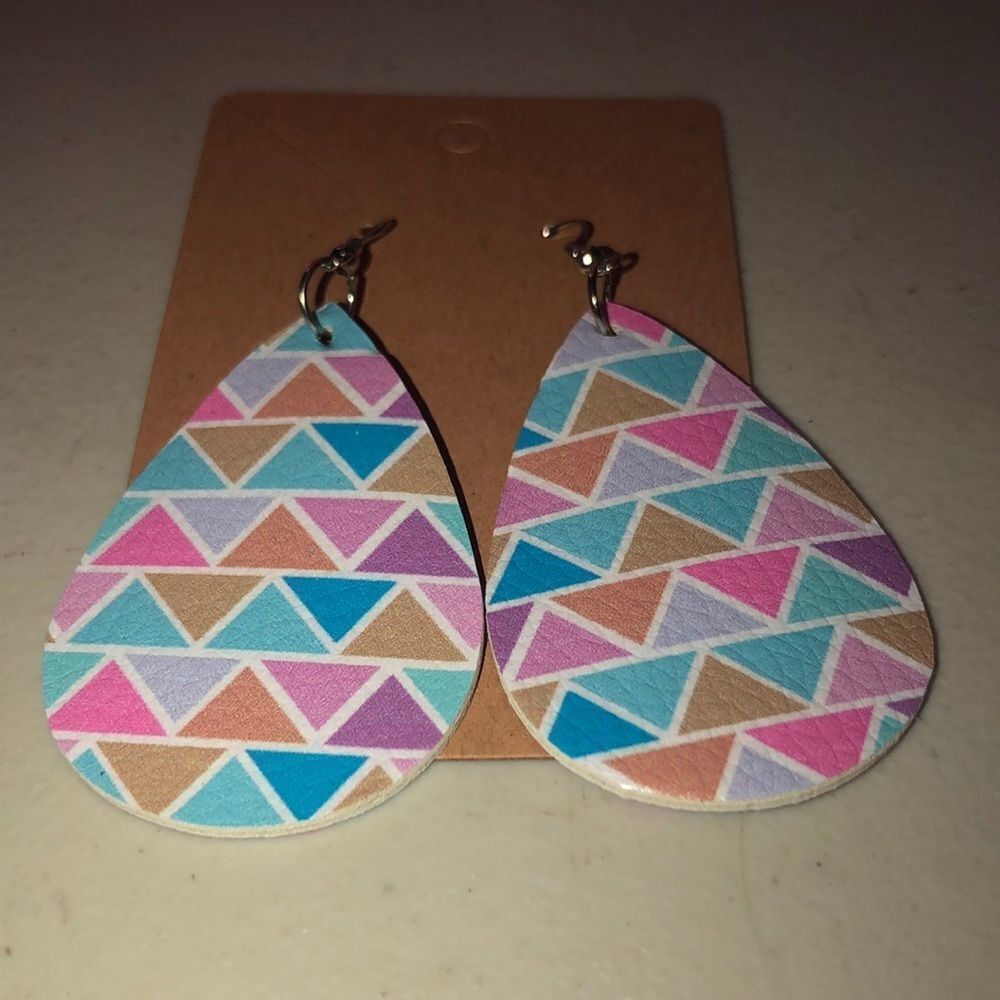 🎈3/$15🎈NEW faux leather earrings - Picture 1 of 2